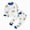H164-White, variant on TOWED22 Boys Prints Pajamas 2 Pieces Long Sleeve Jammies Set Toddler Pjs Fall Winter Sleepwear 6-12 Months 12-24 Months 2t 3t 4t 5t 6t 7t 8t 9t Children,Navy,5-6 Y