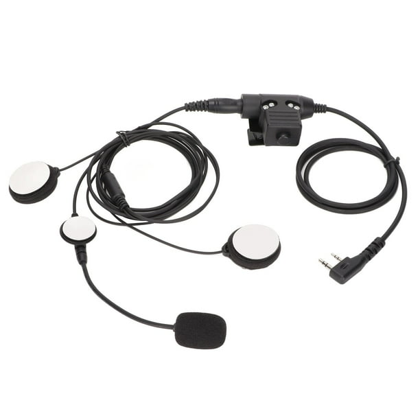Auriculares bilaterales para motocicleta U94 PTT de 7,1 mm con reducción de ruido estéreo y clip para Kenwood TK3107