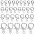 thumbnail image 6 of 120pcs 4 Size Lobster Claw Clasps Golden Necklace Bracelet Clasps Metal Jewelry Clasp Trigger Clasp Fastener Hooks, 6 of 9