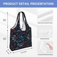 thumbnail image 2 of Xecao's Joystick Gamepad Canvas Tote Bag is a versatile choice for women, serving as a stylish beach bag, shopping bag,and reusable grocery bag., 2 of 5