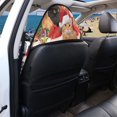 thumbnail image 4 of Chririnla 1 Pack Car Seat Towel Cover, Terry Cloth Seat Cover Easy Install, Compatible with Van Truck Seat Auto Interior, Christmas Cat Santa Print Car Seat Cover, 4 of 5
