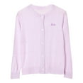 thumbnail image 2 of Children's Round Neck Long Sleeve Knitted Cardigan (4-16Y) - Medium Large Casual Comfortable Jacket with Bestie Print, Limited Time Offer, 2 of 3