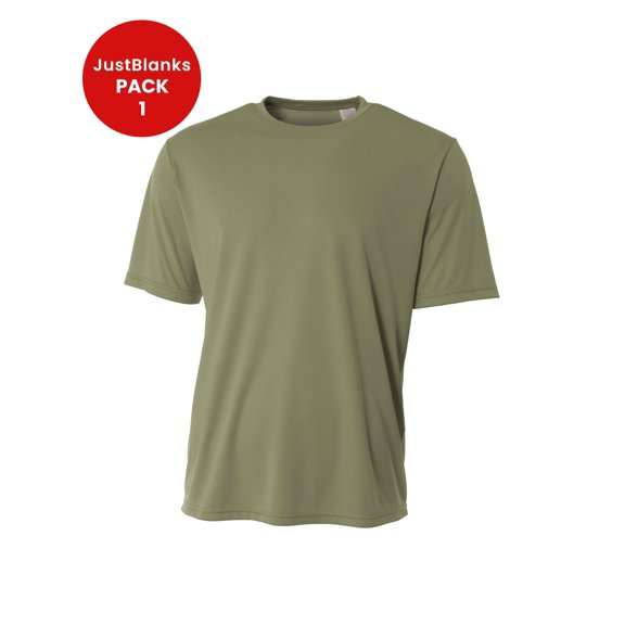 JustBlanks Mens Workout Short Sleeve Tops Cooling Performance Athletic T Shirt