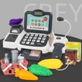 thumbnail image 3 of Rvidsgi 1 Set Cash Register Toys 360-degree Rotation Microphone Calculator Simulated Imitate Checkout Process Role Play Cash Register Toys Children Gift, 3 of 8