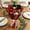 Red, variant on Handmade Knitted Wool Flower Bouquet, Crochet Rose Sunflower for Valentine Mother Day Gift, 1 Bouquet