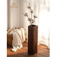 thumbnail image 2 of Hanobe Wooden Tall Floor Vase 21 Inch, Dark Brown Decorative Vase for Dried Flowers, Neutral Indoor Floor Decor for Mid Century Modern Farmhouse Living Room Corner Entryway Fireplace Bedroom, 2 of 12