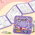 thumbnail image 1 of Mess-Free Water Coloring Book 2026 Reusable Water Painting Book Water Paint Color Book No Mess To Reveal Colors 3ml, 1 of 6