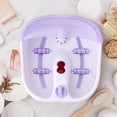 thumbnail image 3 of Giantex Electrical Foot Bath W/Heat Maintenance & Bubbles Point Massage, 4 Automatic Massage Rollers, Foot Spa, Anti-Splash Water Guard, Sturdy Base W/Non-Slip Feet Pads, UL Certification, 3 of 8