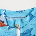thumbnail image 5 of Boys Swim Trunks Toddler Baby Boys Summer Short Sleeve Jumpsuit Swimsuit, Kids Cartoon Print Swimwear Kids Swimsuits Blue 3 Months-6 Months, 5 of 6