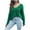 #468 Green, variant on Women's Lightweight Jumpers, Open Knit V Neck Sweater, Long Sleeve Knit Pullover