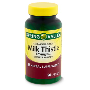 Spring Valley Standardized Extract Milk Thistle Dietary Supplement, 175 mg, 90 count