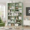 thumbnail image 5 of Homfa 82" Tall Bookcases, Freestanding Display Storage Shelves, 7-Tier Open Bookshelf for Home Office Living Room Bedroom, Green, 5 of 8