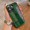 thumbnail image 3 of For Apple iPhone 14 Pro 6.1 inch Impact Bumper Protective Shockproof with Glitter Camera Protector Hybrid Case Cover Green, 3 of 3