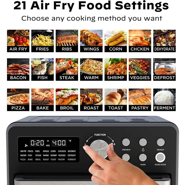 Airfryer Toaster Oven Combo with 21 Functions