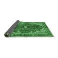 thumbnail image 2 of Ahgly Company Indoor Rectangle Medallion Emerald Green Traditional Area Rugs, 2' x 5', 2 of 4