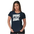 thumbnail image 3 of Sprawl and Brawl Muay Thai Fight Womens Slim Fit Graphic Tee Brisco Brands X, 3 of 5