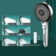 thumbnail image 1 of Cabezal de ducha de alta presión con 6 modos de rociado y turbo | Ducha de mano con botón de pausa para ahorrar agua | Ajuste universal para hogares con baja presión de agua, 1 of 8