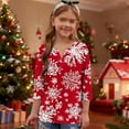 thumbnail image 4 of Blusas informales con cuello en V y mangas 3/4 para niños y niñas de 3 a 14 años, 4 of 6