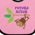 thumbnail image 4 of Inktastic Future Actor Childs Acting Theater Monkey Boys or Girls Baby Bib, 4 of 4