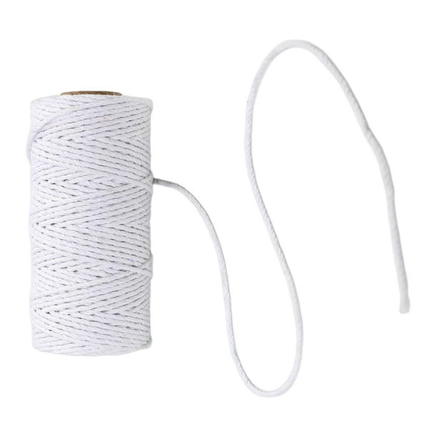 100 Meter/Roll Festive Twine Macrame Cord Rope Packing String for  Embellishments White