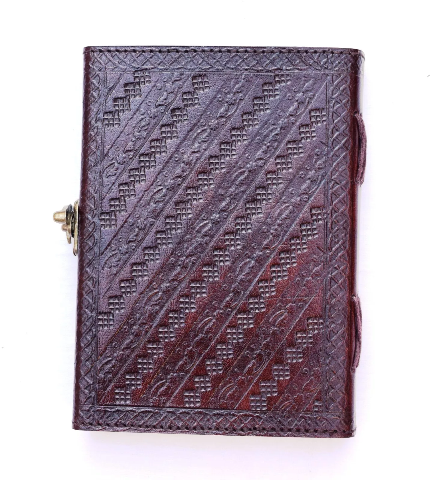 Handcrafted Embossed Design Vintage Leather Bound Journal Celtic Flower Spell Dream Diary Blank Notebook For Men & Women