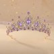 thumbnail image 4 of Corona de boda para novia - Tiara de princesa de diamantes de imitación para mujer - Corona de reina - Corona de boda hecha a mano - Accesorios para el cabello - Corona de tiara, 4 of 5