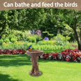 thumbnail image 3 of Adornos de decoración de jardín, adornos de jardín artesanales (comedero pequeño para pájaros mapaches), 3 of 3