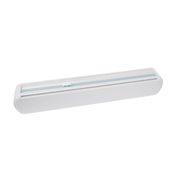 Ikeay Cling Film Cutting Box, Refillable Plastic Wrap Dispenser Cling Wrap Dispenser with Slide Cutter Reusable Plastic Food Wrap Dispenser Foil and Cling Film Dispenser with Cutter