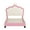 Pink, variant on Twin size Upholstered Princess Bed With Crown Headboard,Twin Size Platform Bed with Headboard and Footboard,Cream Pink(Old SKU:WF303336AAH)