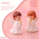 thumbnail image 3 of KAKOWELY 4 figuras de ángel bebé, ángel rezando, estatua de ángel bebé con alas, decoración del hogar, 3 of 5