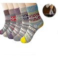 thumbnail image 4 of Calcetines térmicos KAIYANG para mujer 3 pares lana gruesos y cálidos 36-39, 4 of 5