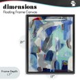 thumbnail image 4 of Stupell Industries Modern Complex Blue Layers Black Floating Frame Canvas Art, 17 x 21, by Jill Martin, 4 of 8