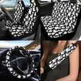 thumbnail image 2 of Uorisanigo Halloween Cute Ghost 10 Pieces Auto Seat Cover with Comfortable Soft Car Steering Wheel Cover Car Seat Belt Cover and Auto Water Cup Pad Chapstick Holder Suitable for Cars SUVs, 2 of 7