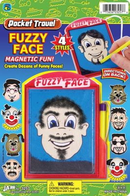 fuzzy face magnetic toy
