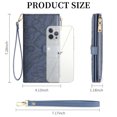 thumbnail image 4 of FALAN MULE Wallets for Women RFID Blocking Vegan Leather wristlet wallet Trifold Clutch Large Capacity Credit Card Holder, 4 of 7
