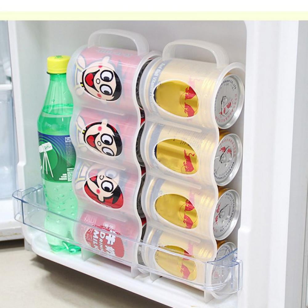 Kitchen Refrigerator Beverage Space Saving Case Organizer Storage Container Tool 