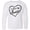 AA-White, variant on Inktastic I Love My Auntie in Black Chalk Heart Long Sleeve Youth T-Shirt