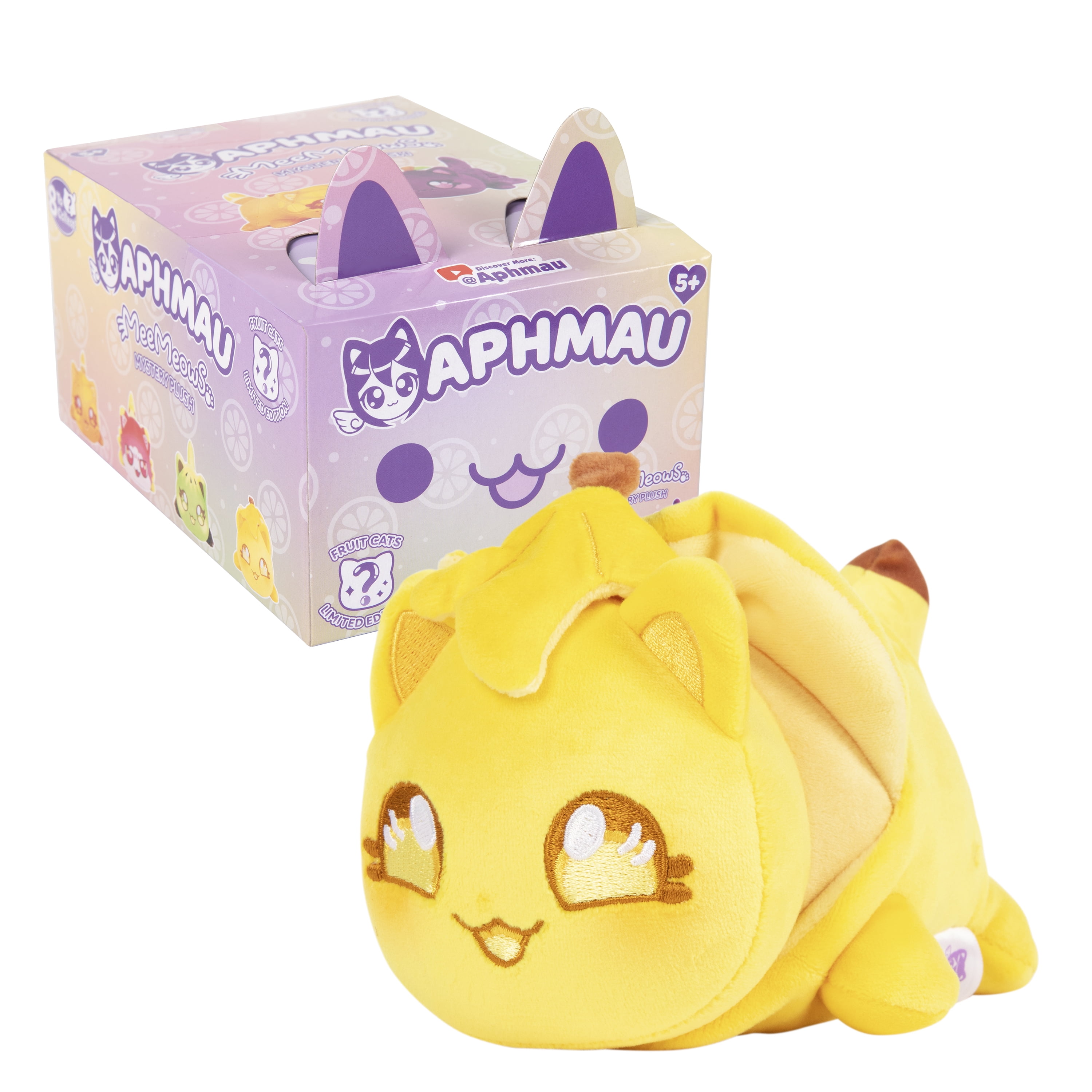 Aphmau 6" Mystery MeeMeow Plush Fruit Toy Ages 5+