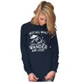 thumbnail image 4 of Not All Who Wonder Are Lost UFO Cute Plus Size Long Sleeve Graphic Tee Shirt Brisco Brands 3X, 4 of 5