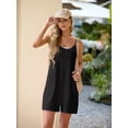 thumbnail image 3 of Cueply Womens Summer Sleeveless Rompers Shorts Overalls Adjustable Spaghetti Strap Loose Jumpsuit with Pockets, 3 of 5