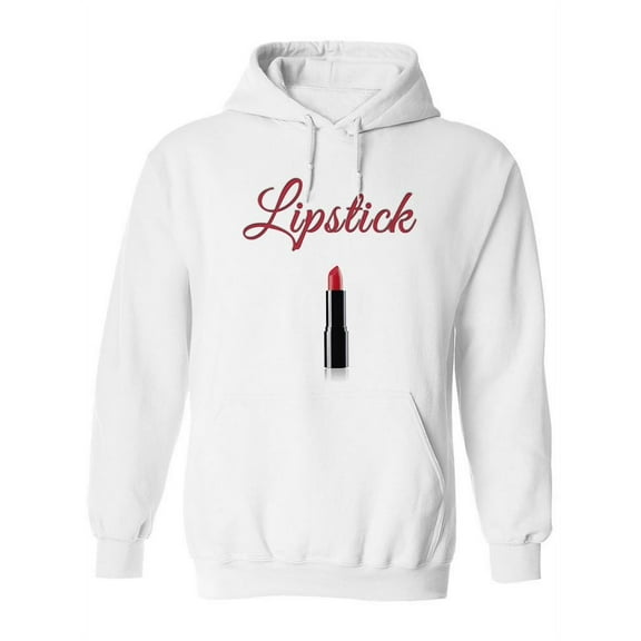 Red Lipstick. Hoodie Women -Image by Shutterstock, Female x-Large