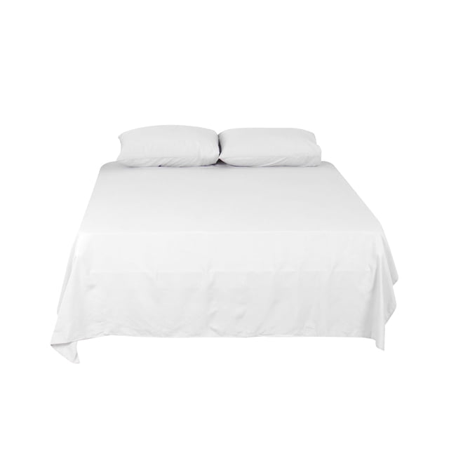 PiccoCasa Soft Microfiber 4-Piece Bed Sheet Set, Fade Resistant- King - White