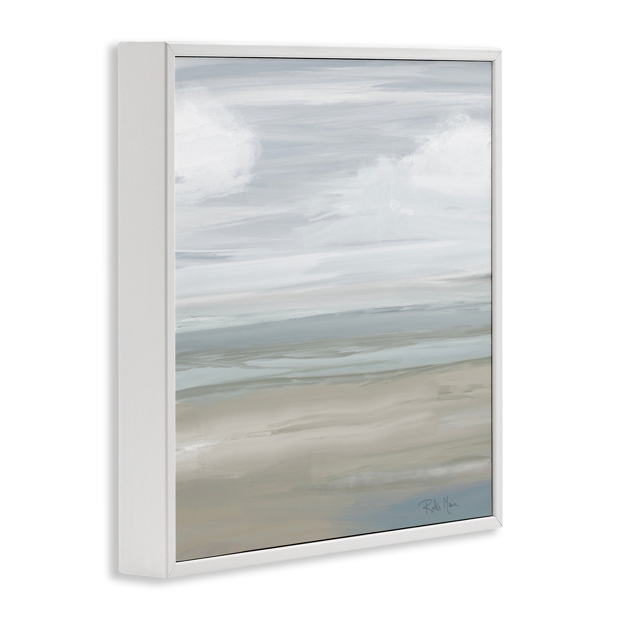 Stupell Industries Another Day Peaceful Landscape White Framed Giclee Art, design by Robin Maria