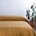 thumbnail image 5 of French Linen Box Stitch Quilt - Twin/Twin XL - Honey | BOKSER HOME, 5 of 5
