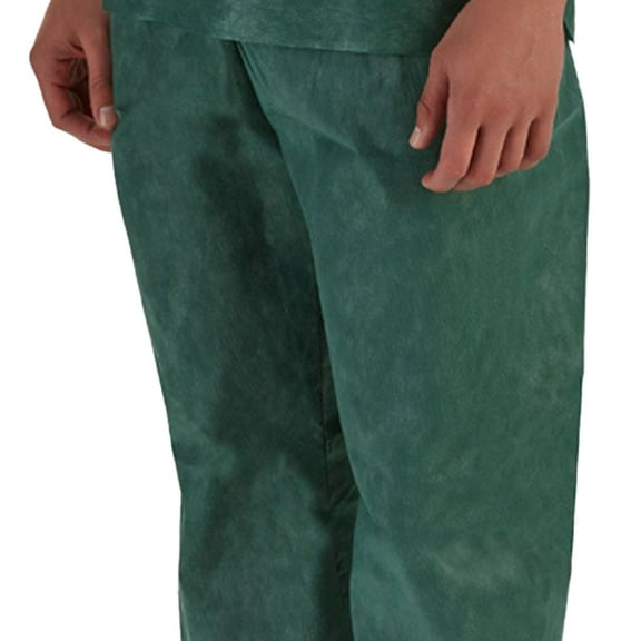 Graham Medical Disposable Nonwoven Scrub Pants Dark Green Medium 30 Ct