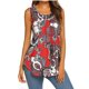 thumbnail image 1 of Blusa estampada sin mangas con cuello redondo a la moda para mujer, chaleco con botones Pompotops lopia991821, 1 of 5