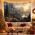 thumbnail image 3 of Mountain Lake the with Maker Walks with Atmospheric, Mystical Fantasy for Space Lovers, Galaxy Room Decor, Housewarming Gift, Tapestry Wall Hanging for Bedroom and Dorm, 3 of 7