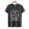 thumbnail image 4 of Daisyyozoid T-Shirt Joyeuse Fête des Mères pour Femmes Col Rond Imprimé Lettre Manches Courtes Décontracté, 4 of 5