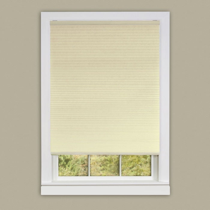 Achim Honeycomb Indoor Cordless White Polyester Light Filtering Window Cellular Shade 64 L X 23 W Walmart Com Walmart Com