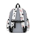 thumbnail image 3 of Cow and Spot White Pattern Cute School Backpack with Padded Back and Adjustable Shoulder Straps 13.4"x11"x4.7", 3 of 5